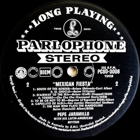 Pepe Jaramillo With His Latin American Rhythm* : Mexican Fiesta (LP, Album, RP)