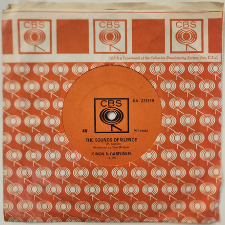 Simon & Garfunkel : The Sounds of Silence (7", Single)