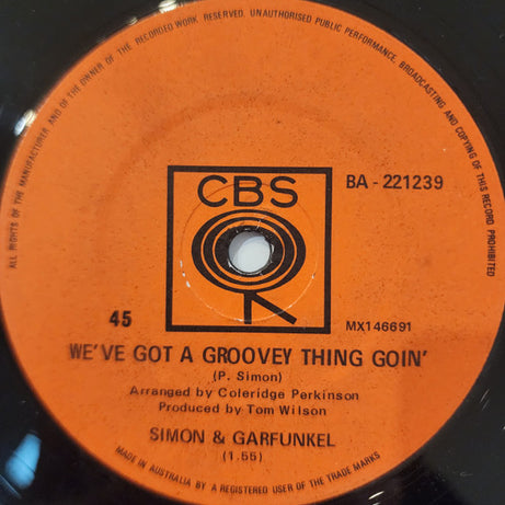 Simon & Garfunkel : The Sounds of Silence (7", Single)