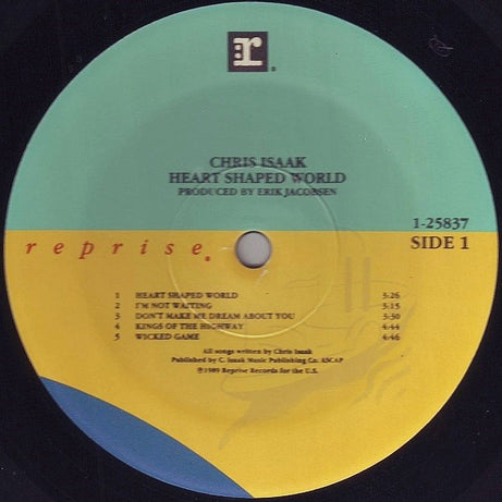 Chris Isaak : Heart Shaped World (LP, Album, SRC)