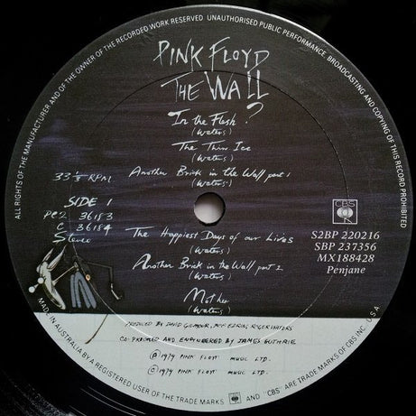 Pink Floyd : The Wall (2xLP, Album)