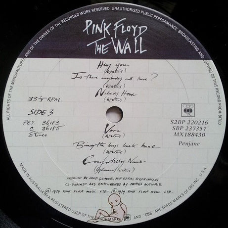 Pink Floyd : The Wall (2xLP, Album)