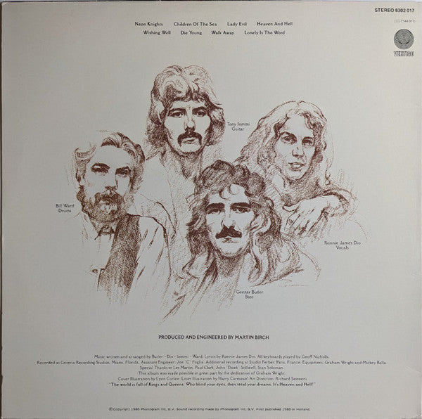 Black Sabbath : Heaven And Hell (LP, Album, RE)