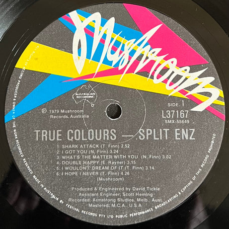 Split Enz : True Colours (LP, Album, RE, Red)