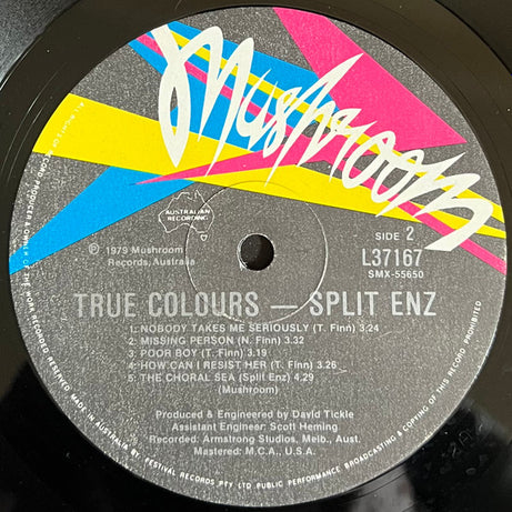 Split Enz : True Colours (LP, Album, RE, Red)