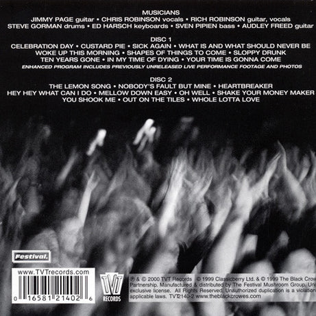 Jimmy Page & The Black Crowes : Live At The Greek (2xCD, Album, Enh)