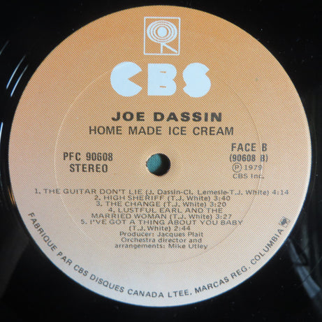 Joe Dassin : Home Made Ice Cream (LP, Album)