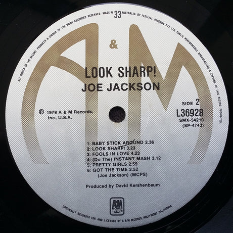 Joe Jackson : Look Sharp! (LP, Album)