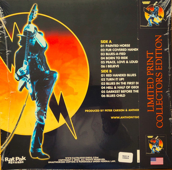 Anthony Gomes : High Voltage Blues (LP, Album, Ltd, Opa)