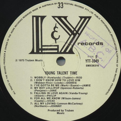 The Young Talent Team : Young Talent Time (LP, Album)
