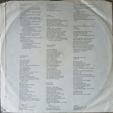 John Lennon & Yoko Ono : Double Fantasy (LP, Album)