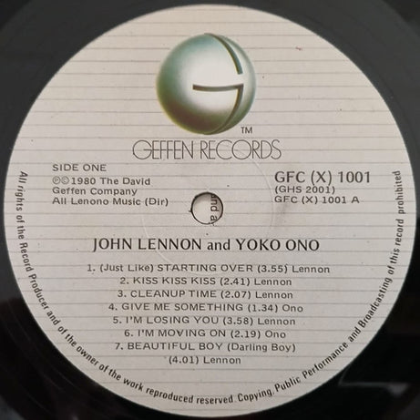 John Lennon & Yoko Ono : Double Fantasy (LP, Album)