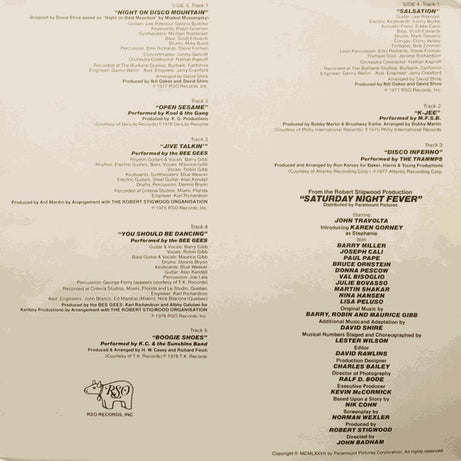 Various : Saturday Night Fever (The Original Movie Sound Track) (2xLP, Album, Comp, Gat)