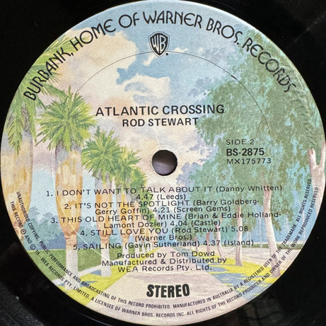 Rod Stewart : Atlantic Crossing (LP, Album, Gat)