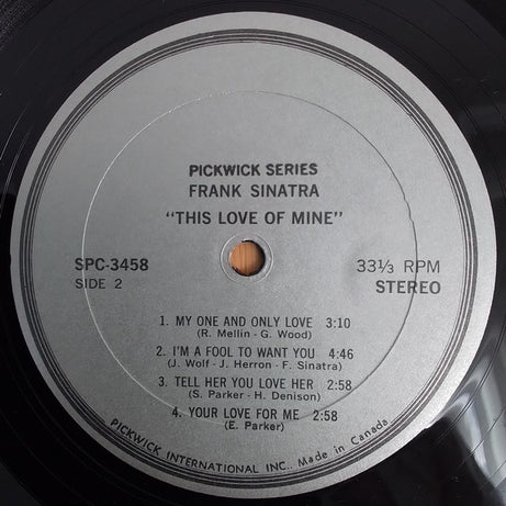 Frank Sinatra : This Love Of Mine (LP, Comp)
