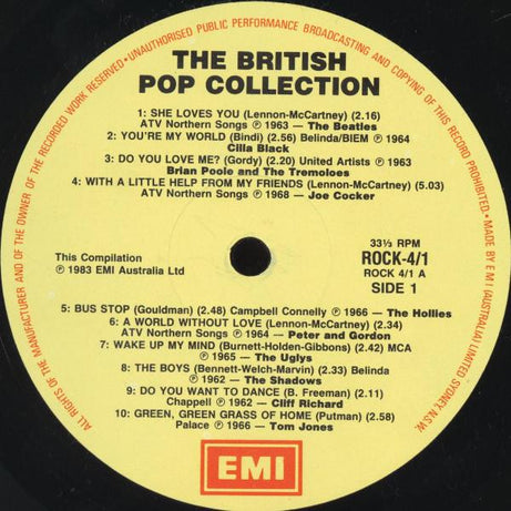 Various : The British Pop Collection (60 Original Artists 60 Original Hits) (Box, Comp + 3xLP)