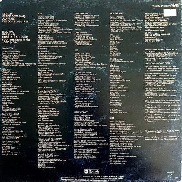 Steely Dan : Aja (LP, Album, Gat)