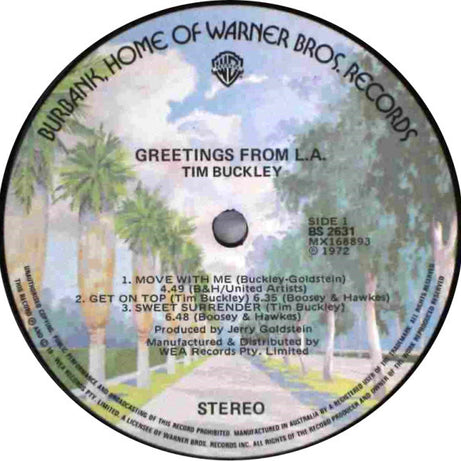 Tim Buckley : Greetings From L.A. (LP, Album, RP)