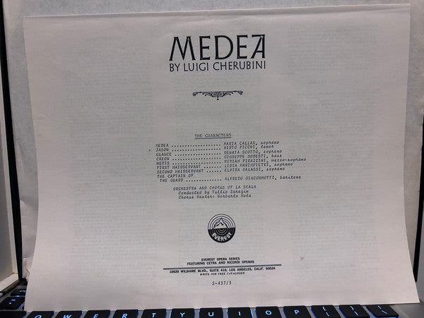Luigi Cherubini, Maria Callas, Renata Scotto, Miriam Pirazzini, Alfredo Giacomotti : Medea (3xLP, Album + Box)