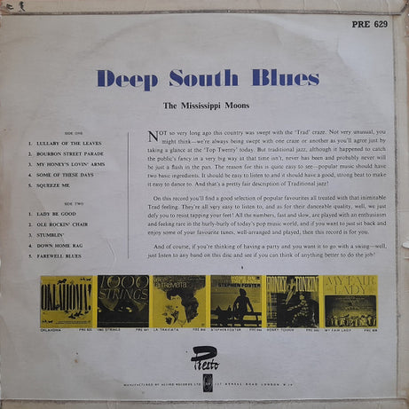 The Mississippi Moons : Deep South Blues (LP, Pre)
