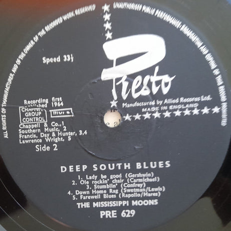 The Mississippi Moons : Deep South Blues (LP, Pre)