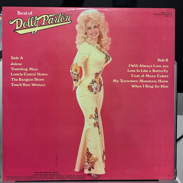 Dolly Parton : Best Of Dolly Parton (LP, Comp, Gat)