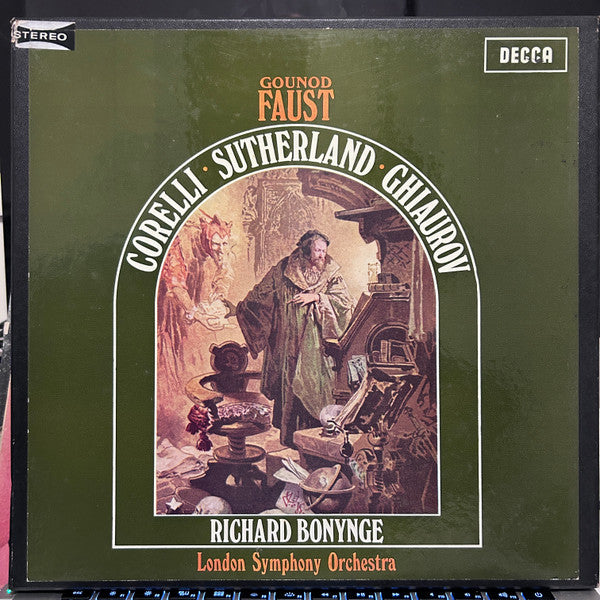 Charles Gounod - Franco Corelli, Joan Sutherland, Nicolai Ghiaurov, London Symphony Orchestra, Richard Bonynge : Faust (4xLP, Album + Box)
