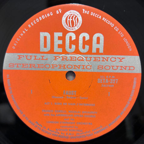 Charles Gounod - Franco Corelli, Joan Sutherland, Nicolai Ghiaurov, London Symphony Orchestra, Richard Bonynge : Faust (4xLP, Album + Box)