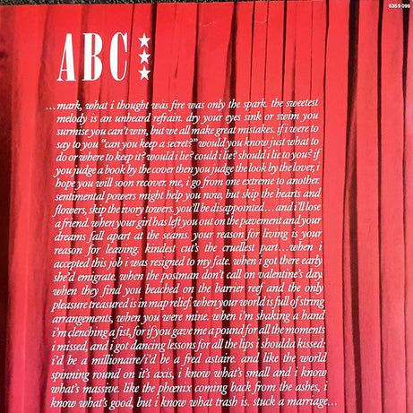 ABC : The Lexicon Of Love (LP, Album)