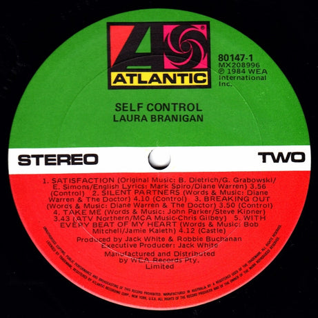 Laura Branigan : Self Control (LP, Album)