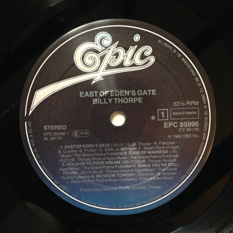 Billy Thorpe : East Of Eden's Gate (LP, Album)