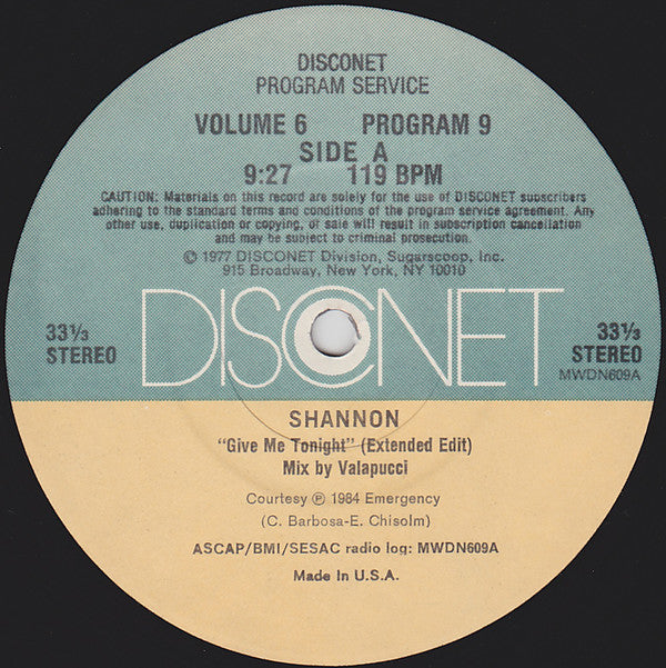Various : Volume 6 Program 9 (2x12", Comp, P/Mixed)