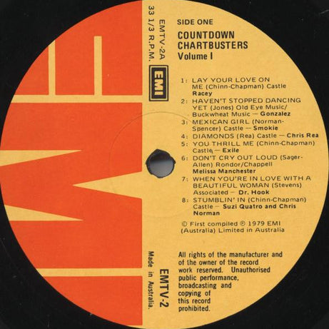 Various : Countdown Chartbusters Vol.1 (LP, Comp)
