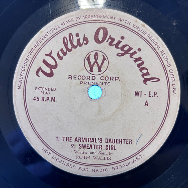 Ruth Wallis : Admiral's Daughter EP (7", EP)