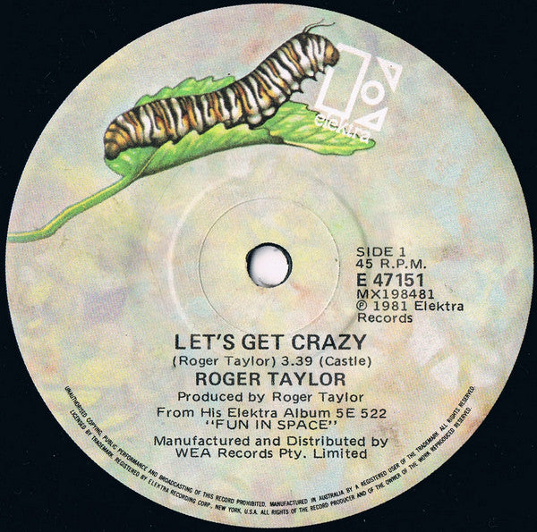 Roger Taylor : Let's Get Crazy (7", Single)