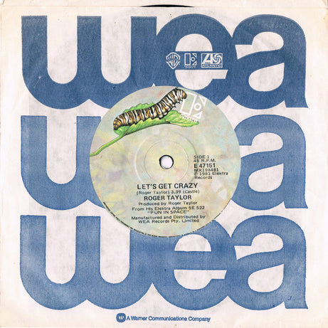 Roger Taylor : Let's Get Crazy (7", Single)