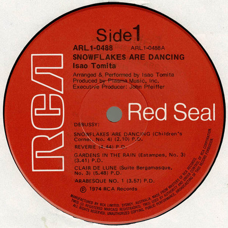 Tomita : Snowflakes Are Dancing (LP, Album)