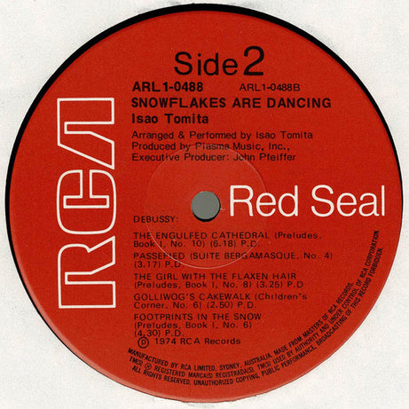 Tomita : Snowflakes Are Dancing (LP, Album)