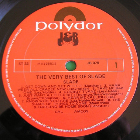 Slade : The Very Best Of Slade (LP, Comp)