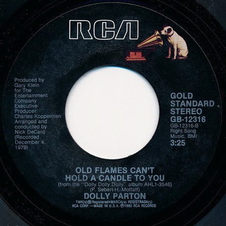 Dolly Parton : 9 To 5 / Old Flames Can't Hold A Candle To You (7", Single, Styrene, Ind)