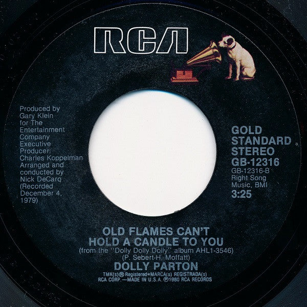 Dolly Parton : 9 To 5 / Old Flames Can't Hold A Candle To You (7", Single, Styrene, Ind)