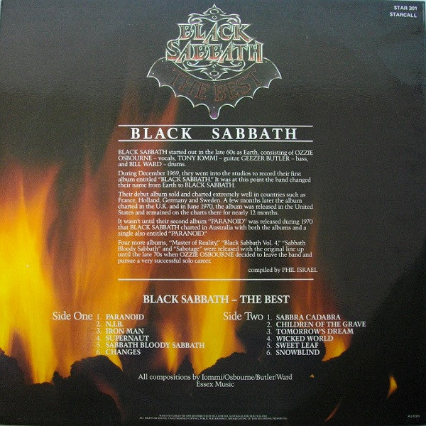 Black Sabbath : The Best - The Ultimate In Heavy Metal (LP, Comp)