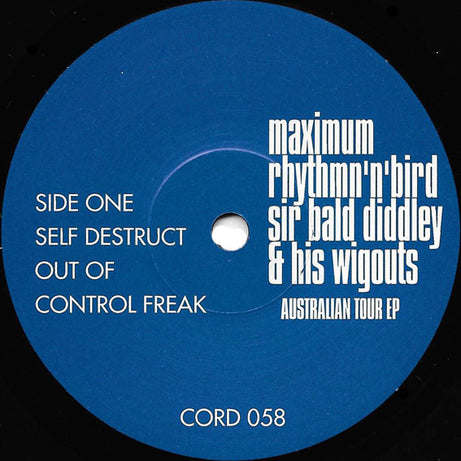 Sir Bald Diddley and his Wig Outs : Maximum Rhythm'n'Bird - Australian Tour EP (7", EP, Mono)