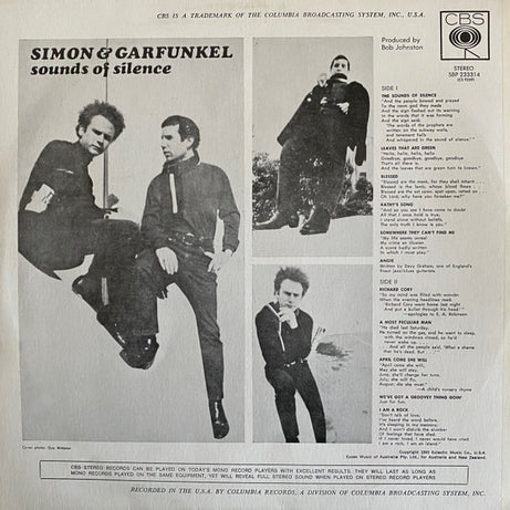 Simon & Garfunkel : Sounds Of Silence (LP, Album, RE)