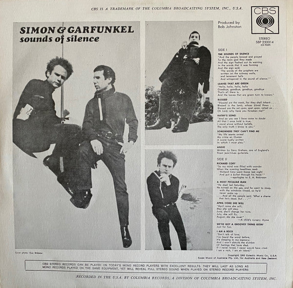Simon & Garfunkel : Sounds Of Silence (LP, Album, RE)