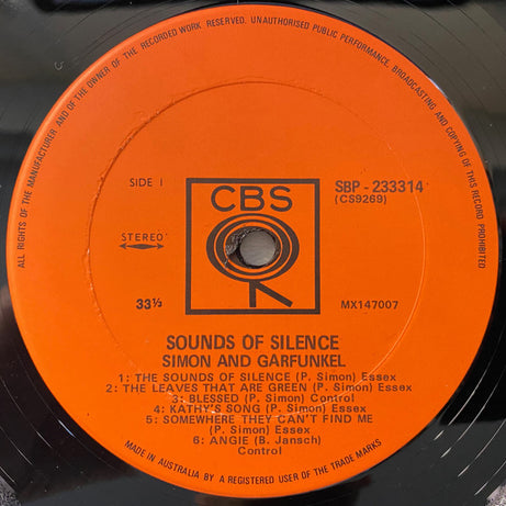 Simon & Garfunkel : Sounds Of Silence (LP, Album, RE)