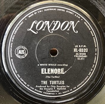 The Turtles : Elenore (7", Single)