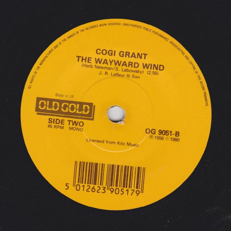 The Chordettes / Gogi Grant : Lollipop / The Wayward Wind (7", Mono)