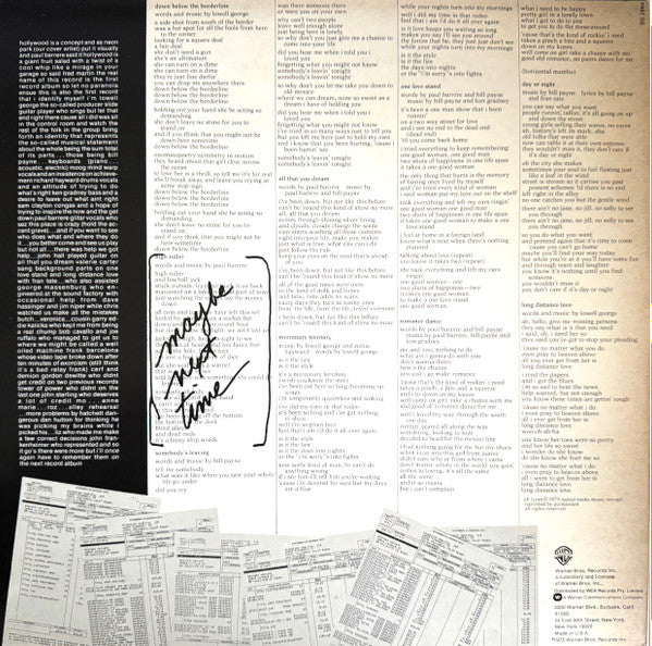 Little Feat : The Last Record Album (LP, Album)