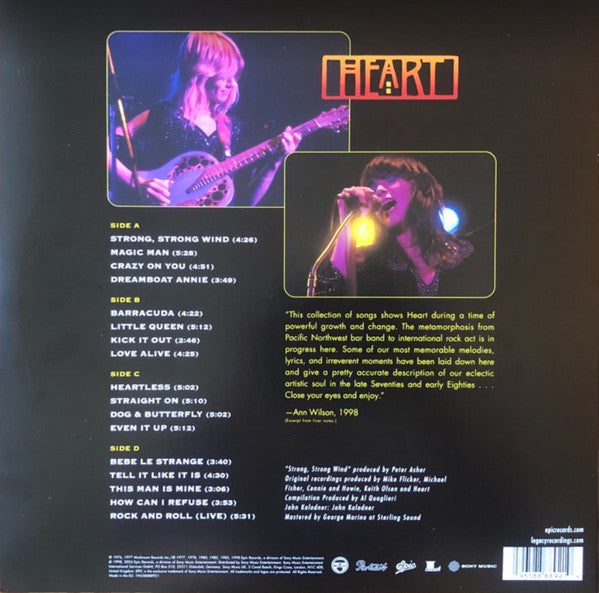 Heart : Greatest Hits (2xLP, Album, Comp)
